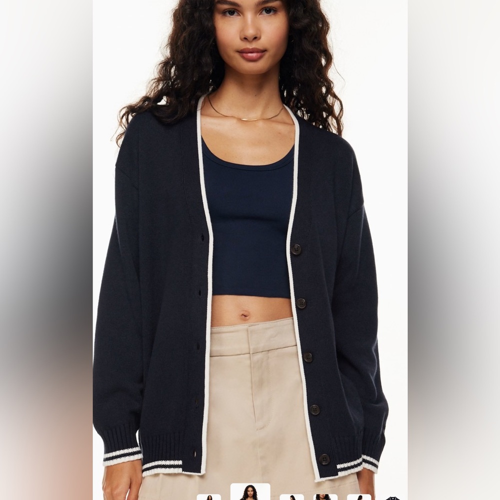 Navy Lamora cardigan - Picture 4 of 8